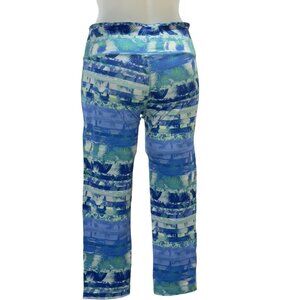 90 DEGREE REFLEX Women's Leggings Multi Blue Full Length Stretch Size M